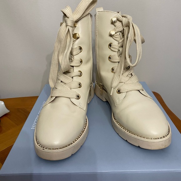 Antonio Melani Boots, off white, size 9 1/2 ladies - Picture 2 of 9